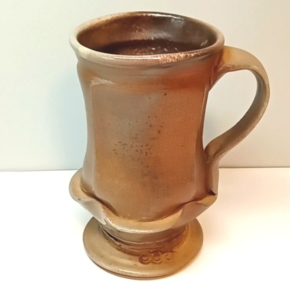 Artisan pottery glazed mug with applied handle. No flaws - Picture 1 of 8